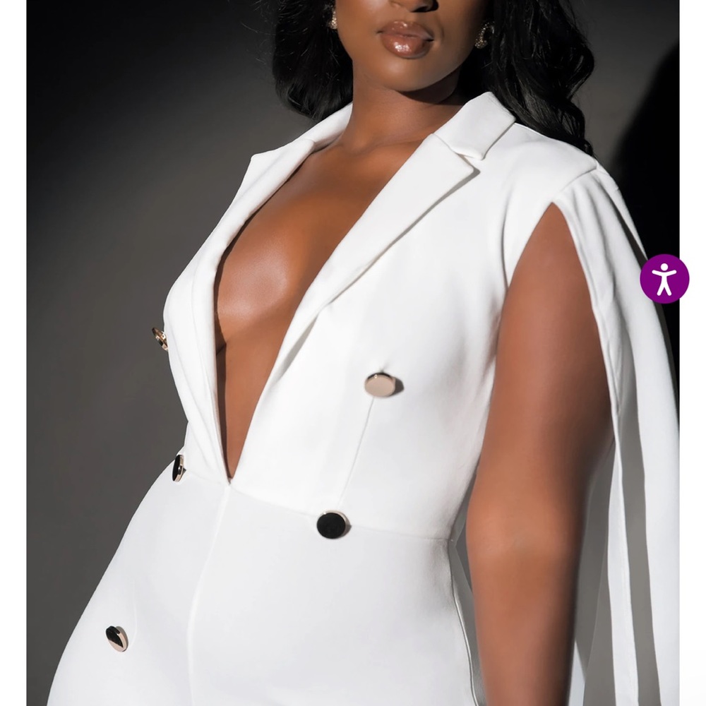All white jumpsuit